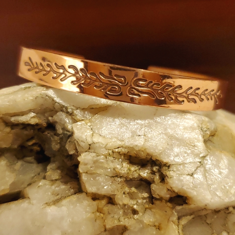 Solid copper bracelet